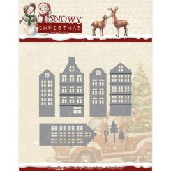 Stanzschablone - Amy Design - Snowy Christmas - Weihnachts Häuser 