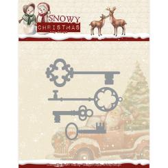 Stanzschablone - Amy Design - Snowy Christmas - Weihnachtsschlüssel 