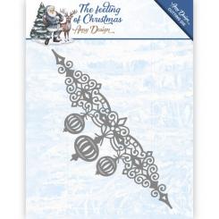 Stanzschablone - Amy Design -The feeling of Christmas - Weihnachtskugeln Bordüre 