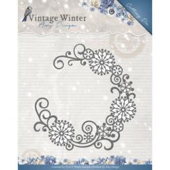 Stanzschablone - Amy Design -Vintage Winter - Schneeflocken Kreis 