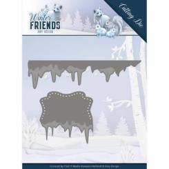 Stanzschablone - Amy Design - Winter Friends - Eiszapfen Borde 