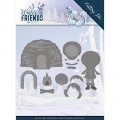 Stanzschablone - Amy Design - Winter Friends - Eskimo 