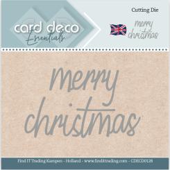 Stanzschablone - Card Deco -Text - Merry Christmas 