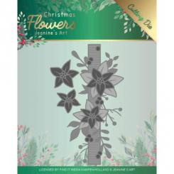 Stanzschablone - Jeanines Art - Christmas Flowers - Weihnachtsstern Borde 
