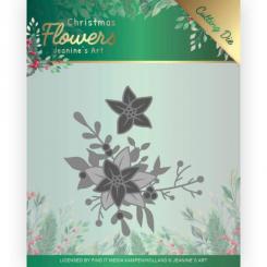Stanzschablone - Jeanines Art - Christmas Flowers - Weihnachtsstern Ecke 