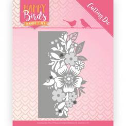 Stanzschablone - Jeanines Art - Happy Birds - Blumenrand 