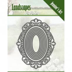 Stanzschablone - Jeanines Art - Landscapes - Oval 