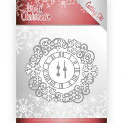 Stanzschablone - Jeanines Art - Lovely Christmas - Weihnachts Uhr 