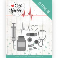 Stanzschablone - Jeanines Art - Well Wishes - Werde Gesund 