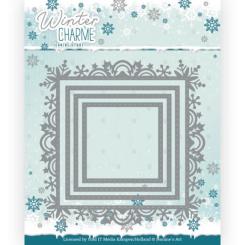 Stanzschablone - Jeanines Art - Winter Charme - Schneeflocken Rahmen 