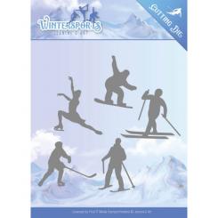 Stanzschablone - Jeanines Art - Wintersports - Winter Sport 