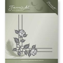 Stanzschablone - Jeanines Art - With Sympathy - Rosen Ecke 