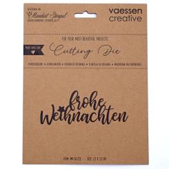 Stanzschablone - Mundart Stempel - Deutsch Text - frohe Weihnachten 
