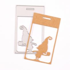 Stanzschablone - Mundart Stempel - Kobold-Etikett 