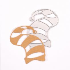 Stanzschablone - Mundart Stempel - Weihnachtsmütze 