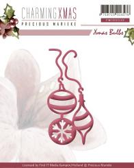 Stanzschablone - Precious Marieke - Charming Xmas - Kugeln 