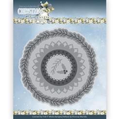 Stanzschablone - Precious Marieke - Christmas Blues - Holly Kreis 