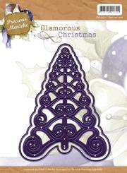 Stanzschablone - Precious Marieke - Glamouröse Weihnachten - Eins, zwei, Baum 