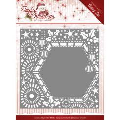 Stanzschablone - Precious Marieke - Joyful Christmas - Ribbon Rahmen 