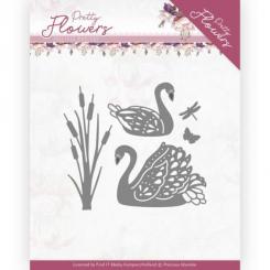 Stanzschablone - Precious Marieke - Pretty Flowers - Schwan 