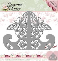 Stanzschablone - Precious Marieke - Seasonal Flowers - Kartenständer 