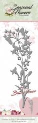 Stanzschablone - Precious Marieke - Seasonal Flowers - Schmetterling 