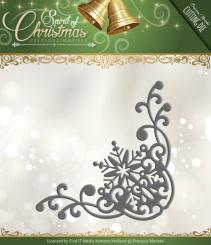 Stanzschablone - Precious Marieke - Spirit of Christmas - Schneeflocken Ecke 