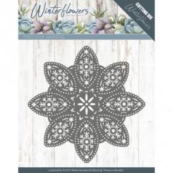 Stanzschablone - Precious Marieke - Winter Flowers - Florale Schneeflocke 