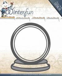 Stanzschablone - Precious Marieke - Winterfun - Schneekugel 