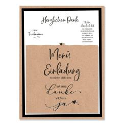 Stanzschablone + Stempelset - Mundart Stempel - Brautpaar 