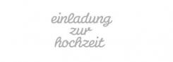 Stanzschablone Text Deutsch Set:"Einladung zur Hochzeit" 3tlg 