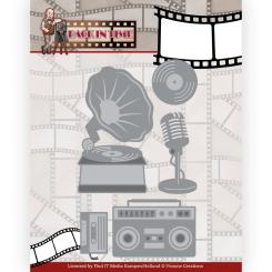 Stanzschablone - Yvonne Creations - Big Guys - Back in Time - Grammophon 