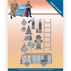 Stanzschablone - Yvonne Creations - Big Guys Professions - Feuerwehr 
