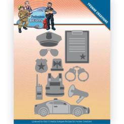 Stanzschablone - Yvonne Creations - Big Guys Professions - Polizei 