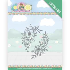 Stanzschablone - Yvonne Creations - Bubbly Girls Sweetheart - Blumen Ecke 