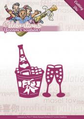 Stanzschablone - Yvonne Creations - Celebrations - Champagner 