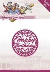 Stanzschablone - Yvonne Creations - Celebrations - Happy Birthday 
