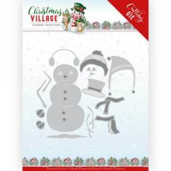 Stanzschablone - Yvonne Creations - Christmas Village - Bau ein Schneemann 