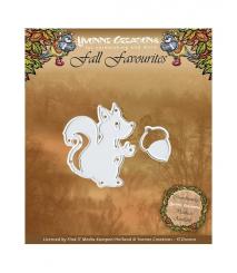 Stanzschablone - Yvonne Creations - Fall Favoriten - Eichhörnchen 