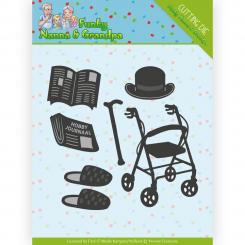 Stanzschablone - Yvonne Creations - Funky Nanna's - Opas Accessories 