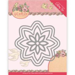 Stanzschablone - Yvonne Creations - Get Well Soon - Get well Blume 