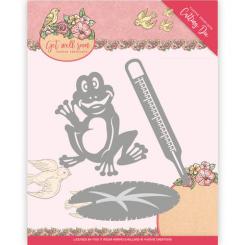 Stanzschablone - Yvonne Creations - Get Well Soon - Get well Frosch 