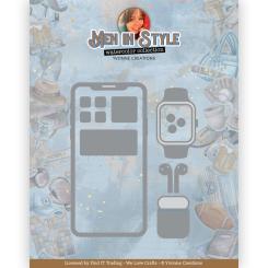 Stanzschablone - Yvonne Creations - Men in Style - Smartphone, Smartwatch 