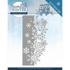 Stanzschablone - Yvonne Creations - Sparkling Winter - Schnee Borde 