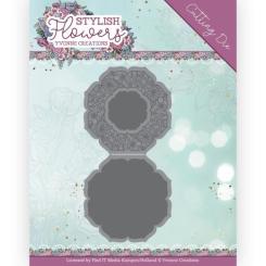 Stanzschablone - Yvonne Creations - Stylisch Flowers - Octagon Blumen Karte 