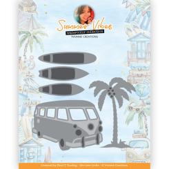 Stanzschablone - Yvonne Creations - Summer Vibes - Surfen 