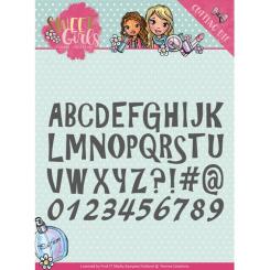 Stanzschablone - Yvonne Creations - Sweet Girls - Lovely Alphabet 