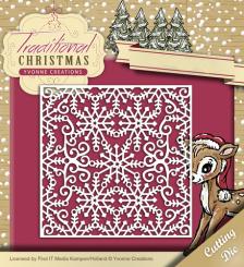 Stanzschablone - Yvonne Creations - Traditional Christmas - Snowflake Frame 