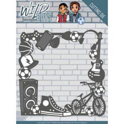 Stanzschablone - Yvonne Creations - Wild Boys - Gadget Frame 