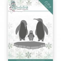 Stanzschablone - Yvonne Creations - Winter Time - Pinguine auf Eisscholle 